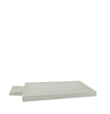 Πλατώ Σερβιρίσματος Ξύλινο Λευκό 50.8x23x3.2cm PIK102 Espiel