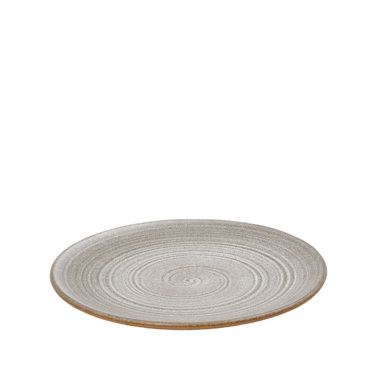 Πιάτο Ρηχό ''CALABRIA'' Stoneware Ανοιχτό Γκρι Φ22.7x2.1cm REP102K6 Espiel