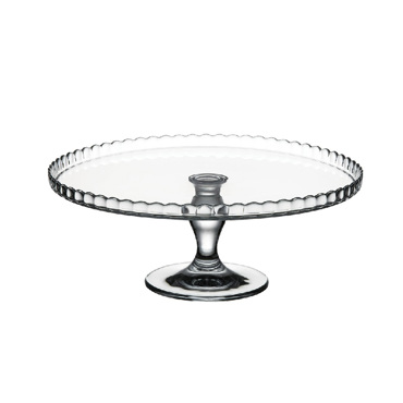 Τουρτιέρα Γυάλινη Διάφανη Φ32.2x12.8cm SP95117G1 Espiel