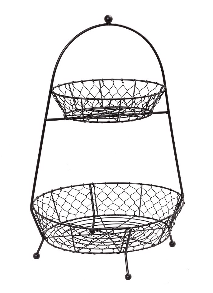 Kalathi/Froutiera 2 Epipedon Metalliko Mavro 34X26X52ek TAK226 Espiel