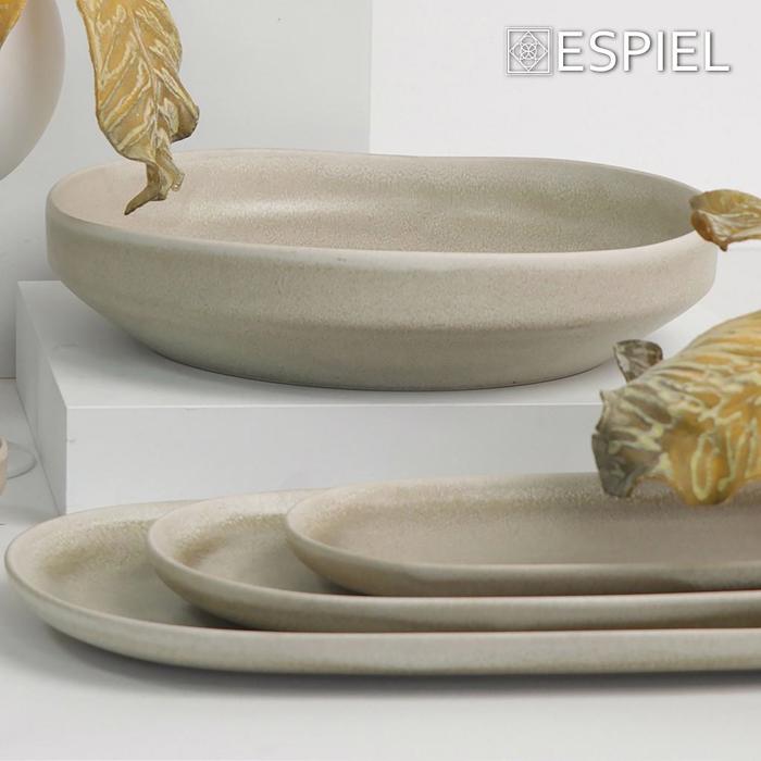 Piato Bathu Nordic ''NOAH'' Bez Stoneware F23.5x5.4cm TAP103K2 Espiel