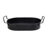 Diskos Serbirismatos Obal Metallikos Mavros me Labes 43x21x5cm TEM104 ESPIEL