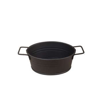 Ψωμιέρα Μεταλλική Μαύρη με Λαβές 23x14x7cm TEM120 Espiel