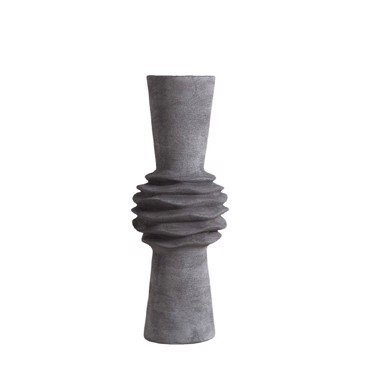 Βάζο Κεραμικό Γκρι Φ13x35.5cm TOF255 Espiel