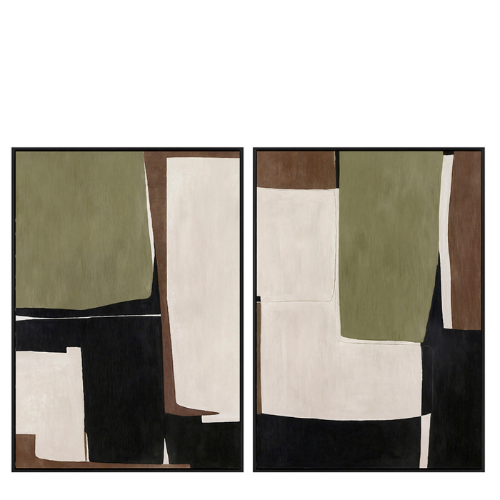 Set ton 2 Pinakas Diptuxos se Kamba Poluxromos 50x2.3x70cm YFA104 Espiel