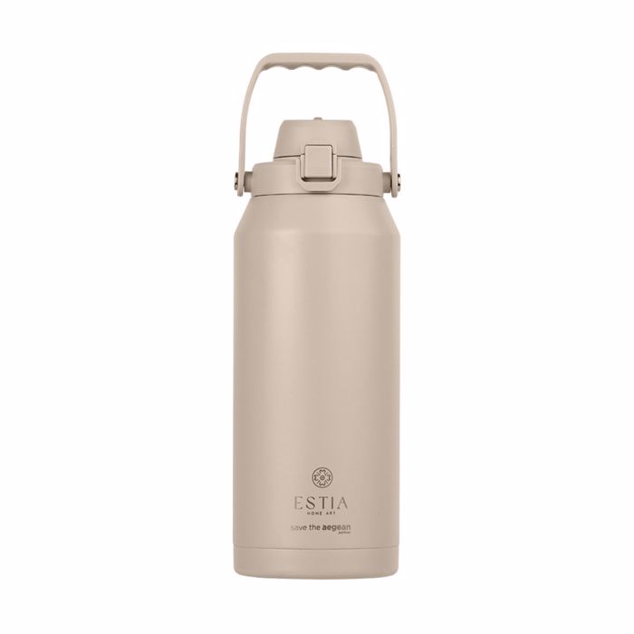 Estia Thermos Lift Bottle SAVE THE AEGEAN 1.8lt DUNE 12.6x11x30.3cm 01-41434