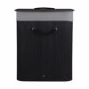 Estia Kalathi Apluton BAMBOO ESSENTIALS Ptussomeno Orthognio 60lt Mavro Nea Plexi 40x30x50cm 02-34597