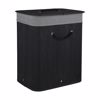 Estia Kalathi Apluton BAMBOO ESSENTIALS Ptussomeno Orthognio 60lt Mavro Nea Plexi 40x30x50cm 02-34597