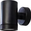Heronia Aplika Toixou/Spot Exoterikou Xorou Plastiko C-01 Mavro GU10 LED 9,5X7X10cm 15-0029