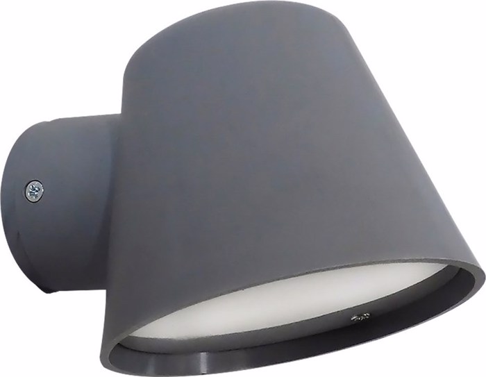 Heronia Aplika Toixou/Spot Exoterikou Xorou Plastiko C-09 Ggri GU10 LED 11,5X15X10cm 15-0164