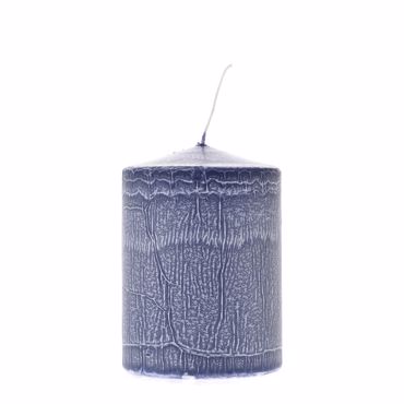 Iliadis Μπλέ Κερί ''Frosted'' Φ7x10cm 76367