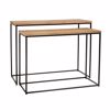 Iliadis Set ton 2 Siderenia Konsola me Xulini Epifaneia 110x36x83cm/100x33x73cm 85260