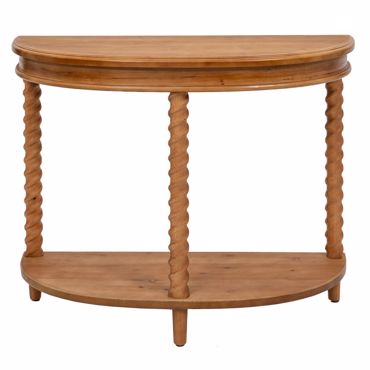 Iliadis Κονσόλα Ξύλινη Καφέ Ημικύκλια 97x40.5x66cm 88970