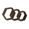 Inart Set ton 3 Rafaki Toixou Xulino Kafe 38X10X33 6-70-861-0007