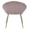 Inart Karekla Metalliki/Beloudini Xrusi/Roz 62X71X75/45 3-50-688-0018