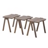 Inart Set ton 3 Trapezaki Xulino Natural 50X35X40 6-50-794-0004