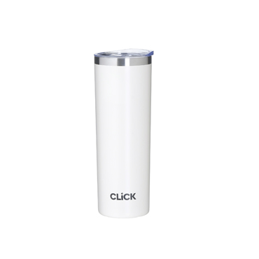 Click Θερμός Μεταλλικός Λευκός 450ml Φ7x22cm 6-60-624-0023