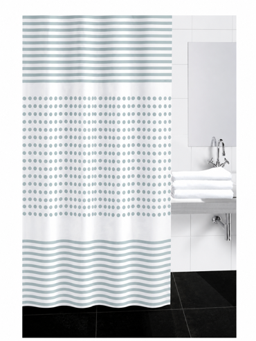 Click Κουρτίνα Μπάνιου Πλαστική Μπλε 180x180cm 6-65-560-0013