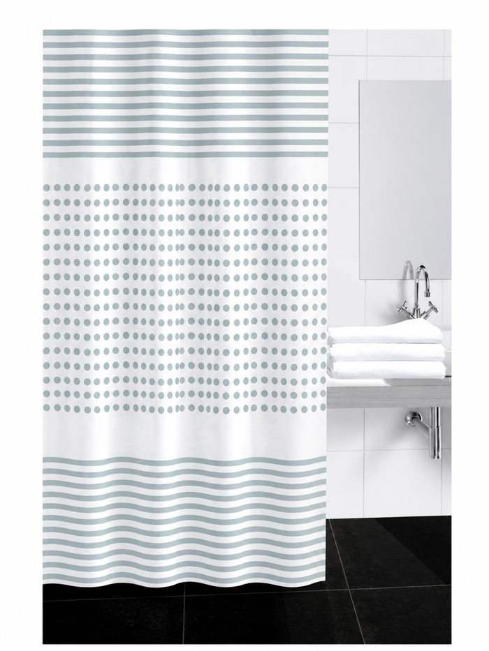 Click Kourtina Baniou Plastiki Ble 180x180cm 6-65-560-0013