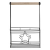 Inart Boukalothiki 3Theseon Metalliki/Xulini Mavri/Natural 26X9X39 6-70-299-0002