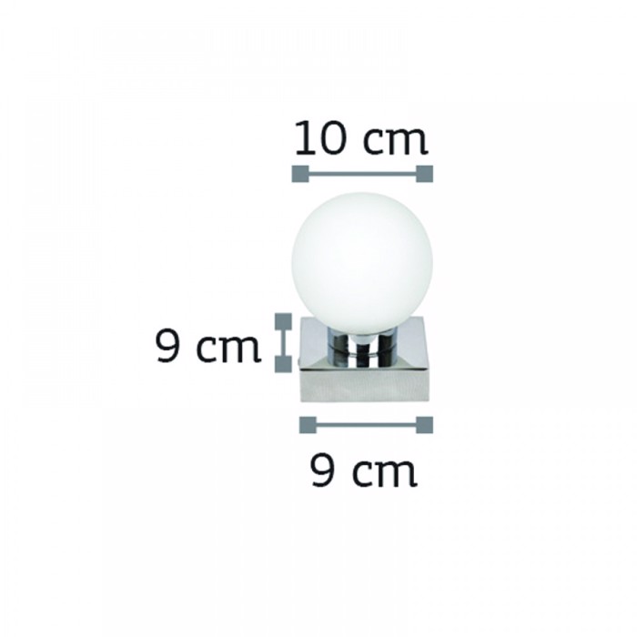 INLIGHT EPITOIXIO FOTISTIKO MPANIOu XROMIO/LEuKI OPALINA G9 F10cm 43420-1F