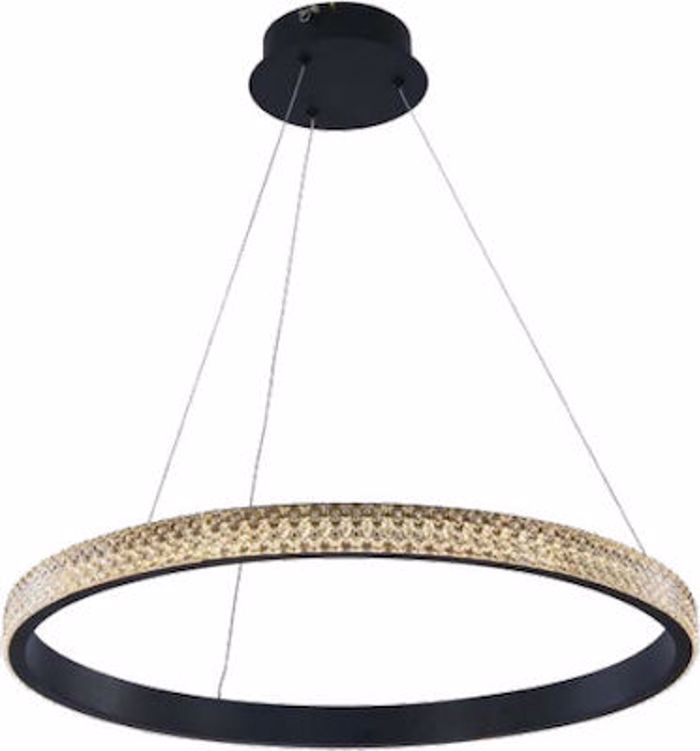 INLIGHT FOTISTIKO OROFIS LED ALOuMINIOu MAuRO F60cm 56W 4500Lm/3000K 6032B
