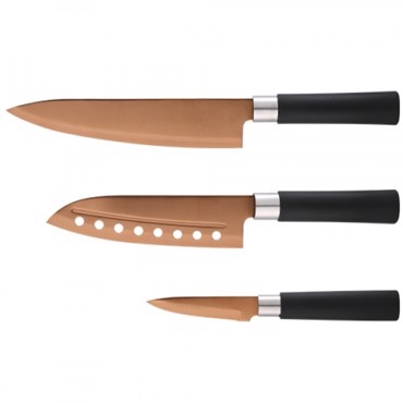 Bergner Samurai/Coper Σετ 3 Τεμ Μαχαίρια Stainless Steel BG-39271 BG0ST39271