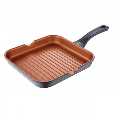 Bergner Bronze SG-6612 Γκριλιέρα Αλουμινίου Αντικολλητική 28Χ28Χ4.5cm BGBRZ06612