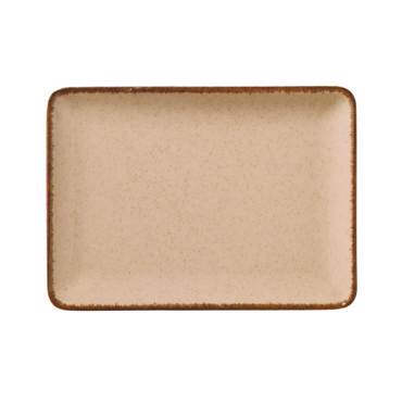 Kanellopoulos Πιατέλα Πορσελάνης Ορθογώνια 23x17cm 'MOOD' P04 Salmon KXOD44023
