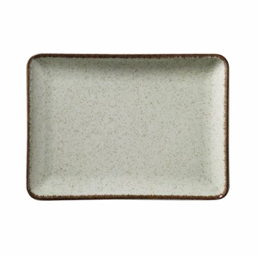 Kanellopoulos Πιατέλα Ορθογώνια Πορσελάνης 27x20cm 'MOOD' P03 Green KXOD34027