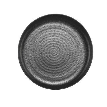 Capri Πιάτο Φρούτου Πορσελάνης 19cm Μαύρο MD-451/RICE GRAIN KXNPMOD19445