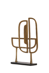 l'arte Epitrapezio Diakosmitiko 'Apron' Metalliko Xruso/Mavro 26x8x36cm