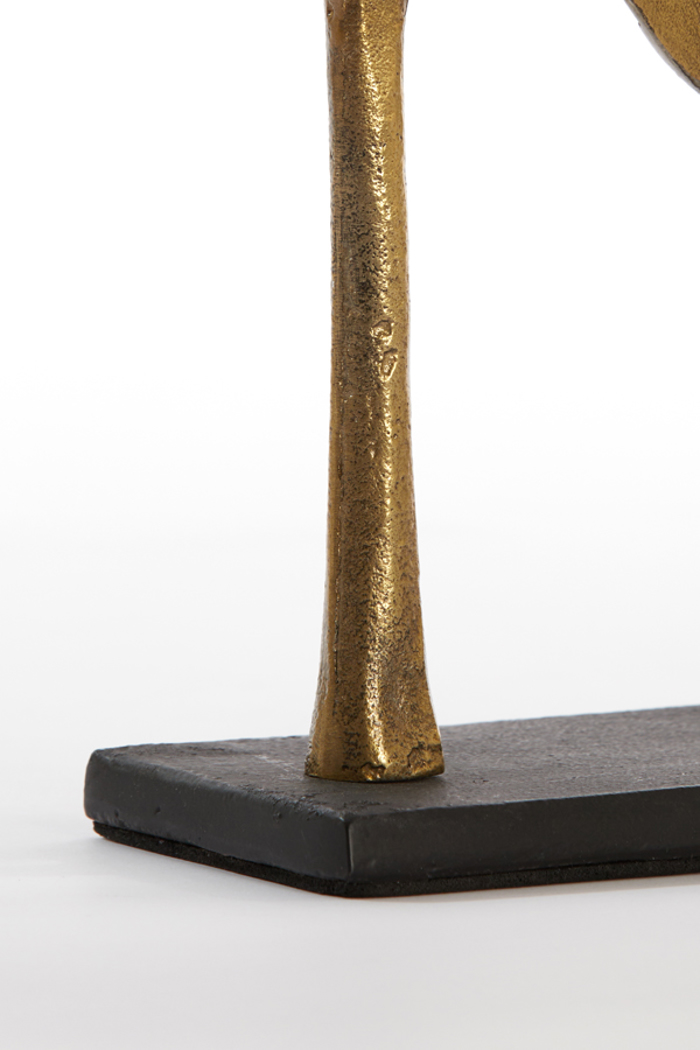 l'arte Epitrapezio Diakosmitiko 'Apron' Metalliko Xruso/Mavro 26x8x36cm
