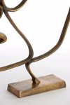 l'arte Epitrapezio Diakosmitiko 'Brace' Metalliko Antike Bronze 43x8x45cm