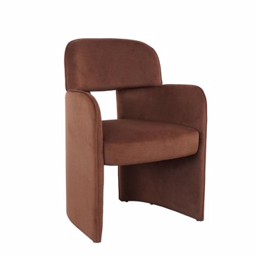 Liberta-Maison Vanity Πολυθρόνα Καφέ 63.5x59x88.5cm 01-3580