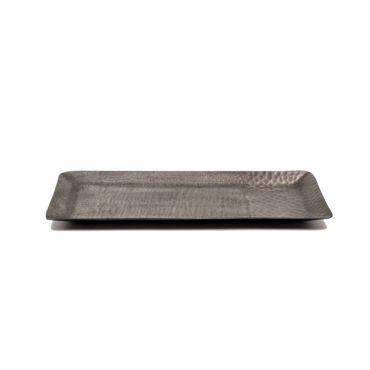 Liberta - Maison FADE Δίσκος Διακόσμησης Αλουμινίου Μαύρος 40x17x2cm 013760