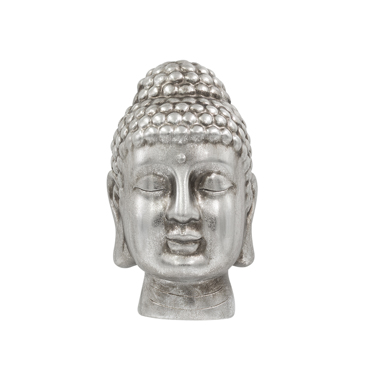 Liberta - Maison SAKIA DECO Βούδας Resin Ασημί Αντικέ 15.5x14x21.5cm 017995