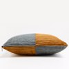 Liberta - Maison SENS Diakosmitiko Maxilari ufasmatino/Polyester Moustardi/Ggri 45x45cm 018875
