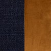 Liberta - Maison GLAM Diakosmitiko Maxilari Beloudino/Polyester Ble/Xruso 45x45cm 018876