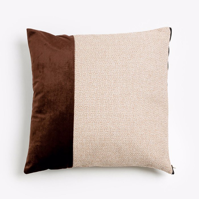 Liberta - Maison GLAM Diakosmitiko Maxilari ufasmatino/Polyester Rusty Red/Mpez 45x45cm 018880