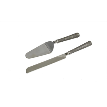 Liberta-Maison Stil Set Σερβιρίσματος Γλυκού 32x6x3cm Ατσάλι Ασημί 018946