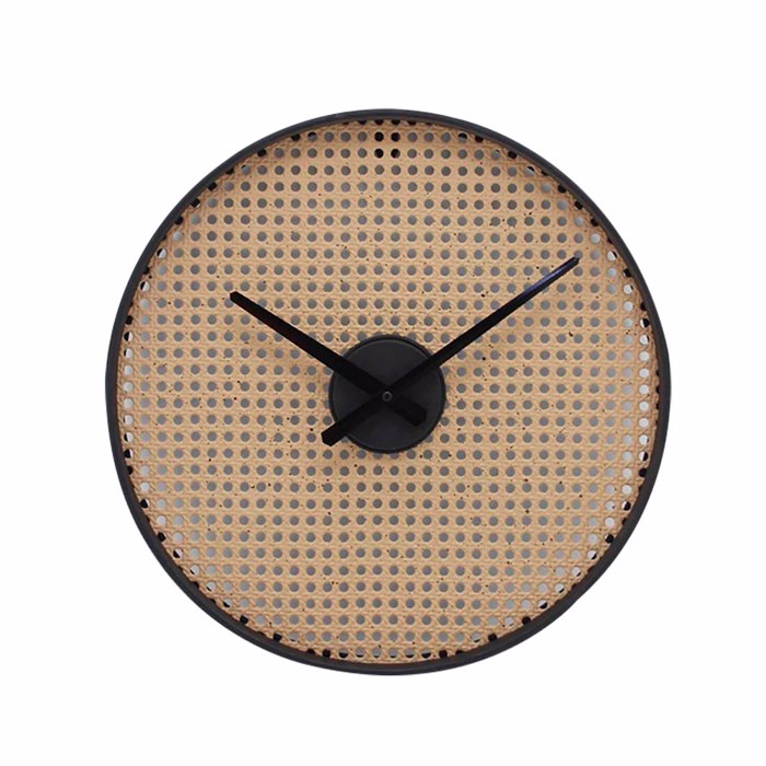 Liberta - Maison CANNE Roloi Toixou Metalliko Fusiko/Mavro F41x4.5cm 019109