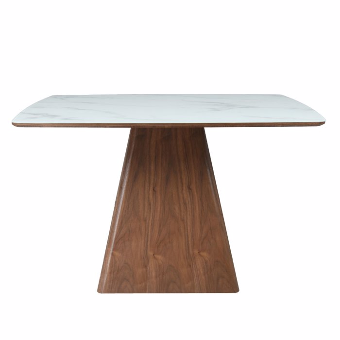 Liberta-Maison Totem Trapezi Karudi Lefko Me Opsi Marmarou 120x120x76cm 02-0620