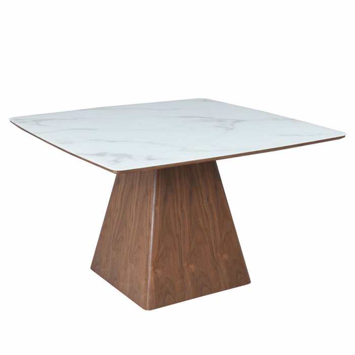 Liberta-Maison Totem Trapezi Karudi Lefko Me Opsi Marmarou 120x120x76cm 02-0620