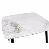 Liberta - Maison QUADRO Trapezi Lefko me Opsi Marmarou 90x90x77cm 02-0671