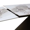 Liberta-Maison Marron Trapezi Epekteinomeno-i Lefko Me Opsi Marmarou 180x90x75cm 02-0687