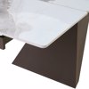 Liberta-Maison Marron Trapezi Epekteinomeno-i Lefko Me Opsi Marmarou 180x90x75cm 02-0687