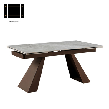 Liberta-Maison Bruno Τραπέζι Επεκτεινομενο-η Γκρι Latte 160x90x75cm 02-0689