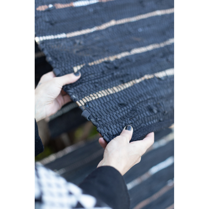 Liberta-Maison LINES Xalaki 60x90cm Derma Mavro Bez Lefko 020493