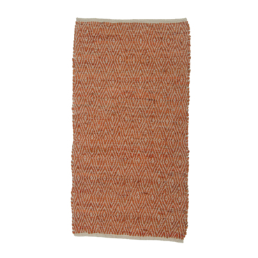 Liberta-Maison ROMBO Χαλί Διαδρόμου 70x150cm Δέρμα Πορτοκαλί Μπεζ 020520